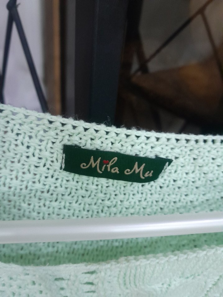 Yeşil Örgü Kadın Triko Kazak - Görsel 3