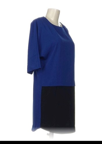 Mavi Siyah Kadın Elbise - Görsel 2