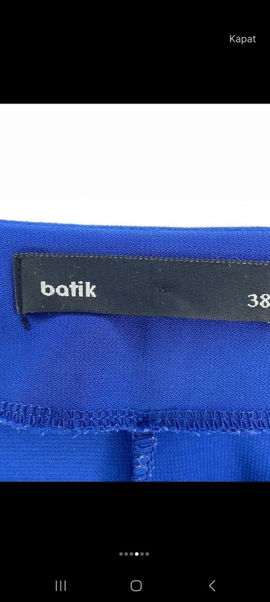 Mavi Siyah Kadın Elbise - Görsel 4