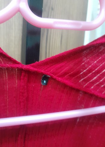 Kırmızı Kadın Bohem Salaş Hırka - Görsel 2