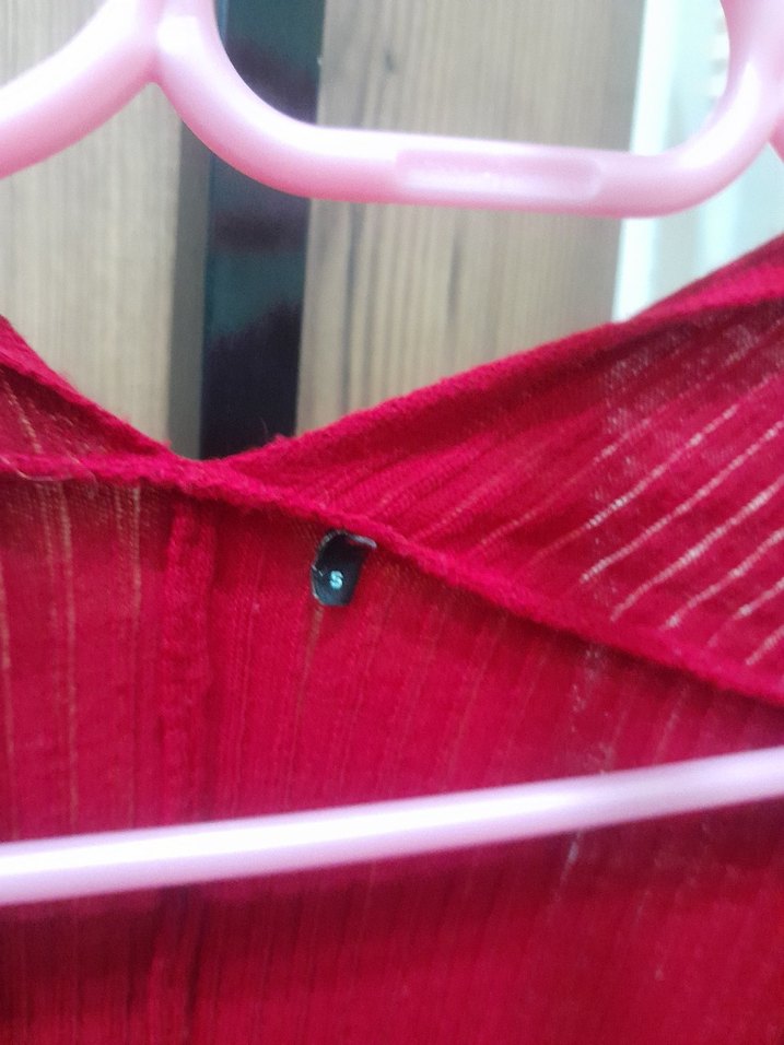 Kırmızı Kadın Bohem Salaş Hırka - Görsel 2