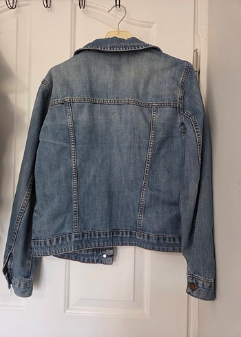 Diğer Düğmeli Mavi Kadın Denim Ceket