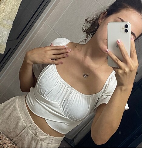 s Beden beyaz Renk Trendyol milla belden bağlamalı bluz