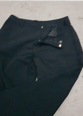 Diğer Siyah Kadın Ofis Kumaş Pantolon