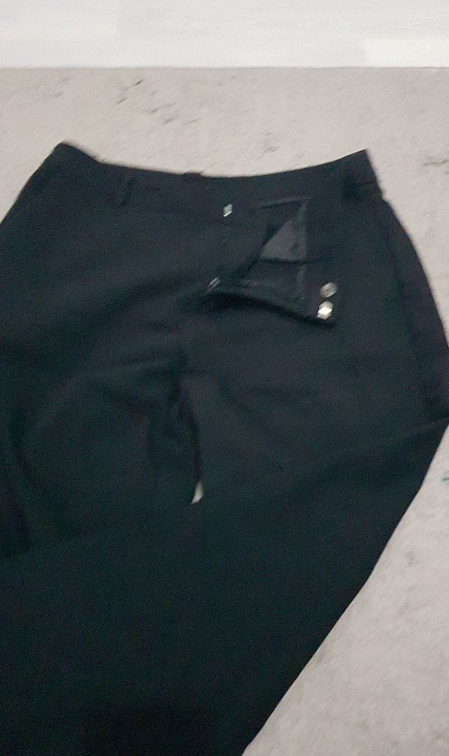 Siyah Kadın Ofis Kumaş Pantolon - Görsel 2