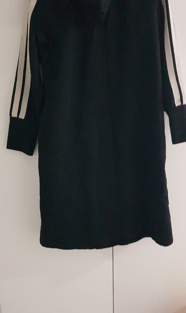 Uzun Siyah Fermuarlı Kadın Spor Kaban.(m.l.xl) uyumlu - Görsel 5