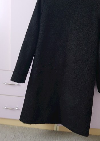 Kadın Siyah Uzun Kürklü Kaban - Görsel 4