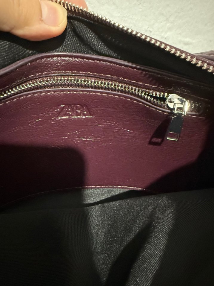 Bordo Deri Tokalı Kadın Çanta - Görsel 3