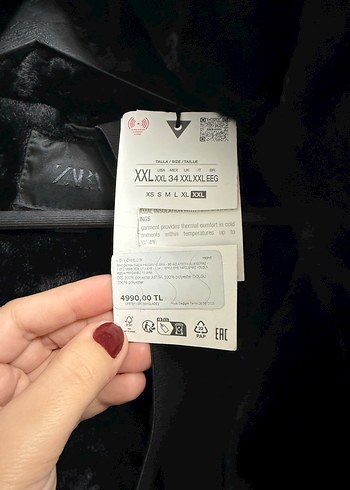 Siyah Kürklü  Şişme Zara Mont - Görsel 3