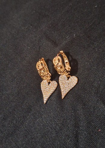 Accessorize Zincir Detaylı Altın Renkli Kalp Bileklik