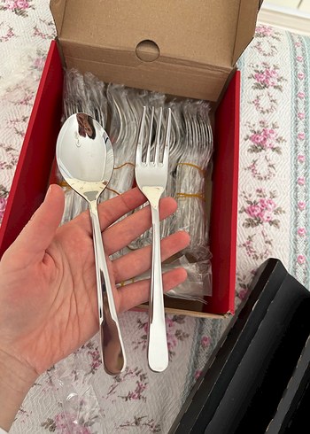 Aryıldız gümüş sıfır kutulu Çatal Kaşık Bıçak Seti - Görsel 4