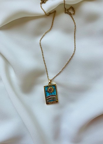 Çelik sun tarot kolye