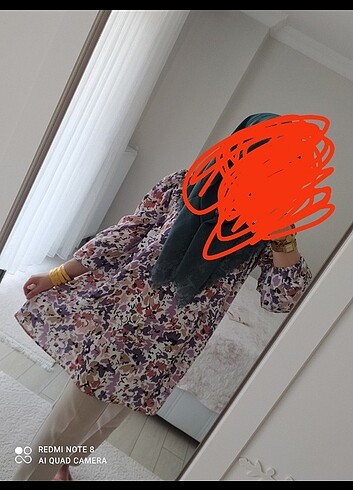 Saten tunik 