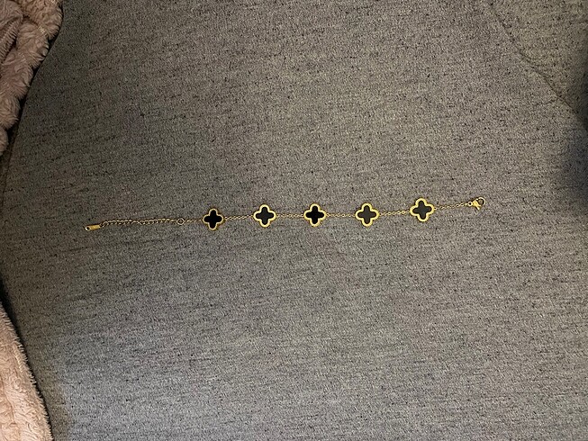 Van Cleef & Arpels van cleef siyah paslanmaz çelik bileklik