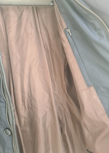m Beden mavi Renk Erkek Lacivert Fermuarlı Midi Mont