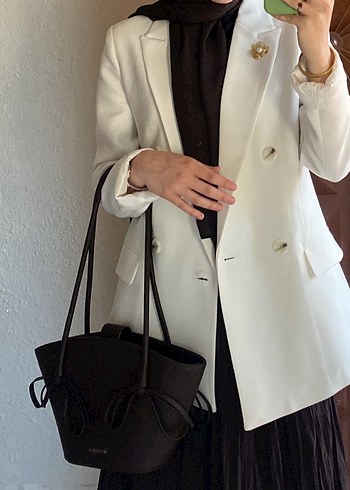 Zara Beyaz Blazer Ceket