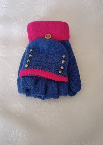 Renkli Kadın Örgü Eldiven - Görsel 2