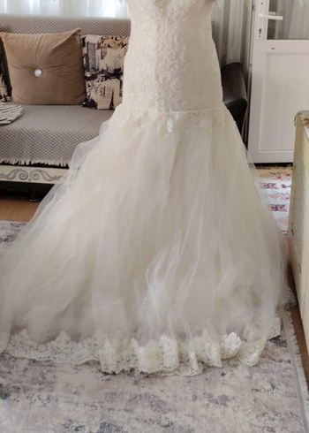 Straplez Vintage Bohem Uzun Gelinlik