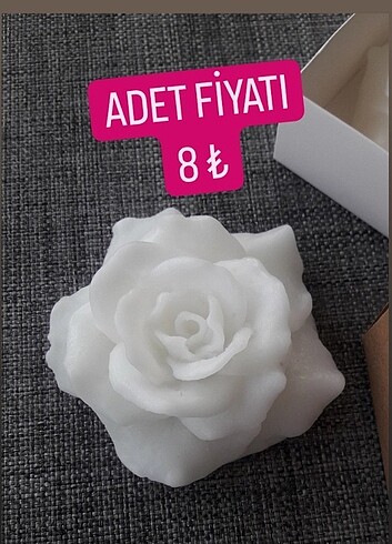 Beden Hediyelik Gül Mum
