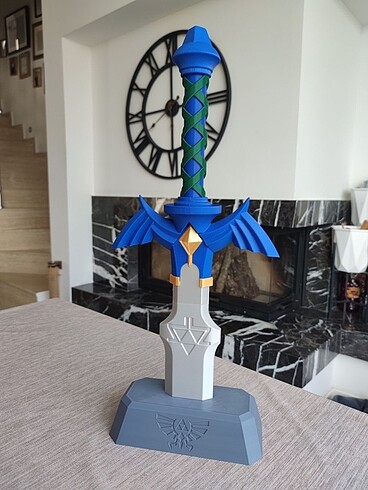 Zelda Master Sword ve Masa Standı Kısa Figür