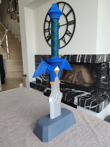 Beden Zelda Master Sword ve Masa Standı Kısa Figür