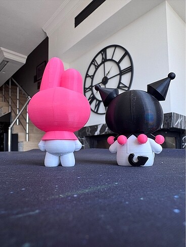 Beden Kuromi ve My Melody 3D Figür