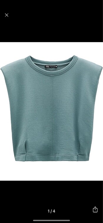 Zara crop top vatkalı