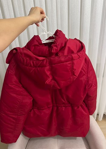 Kırmızı Kadın Kış Montu - Görsel 4