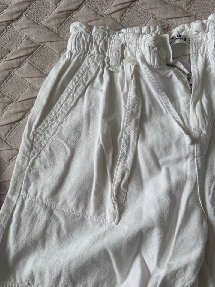 Kadın beyaz şort - Görsel 2