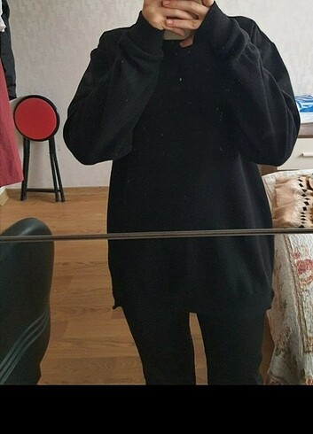 Zara Siyah kazak sweatshirt