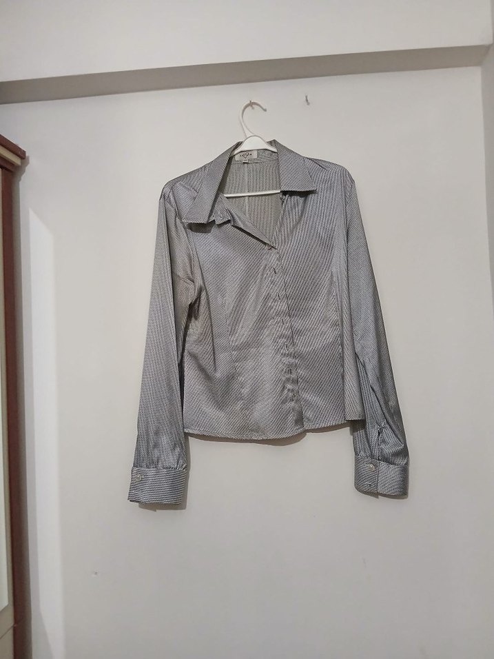 Kadın Siyah Uzun Kesim Saten Takım - Görsel 5