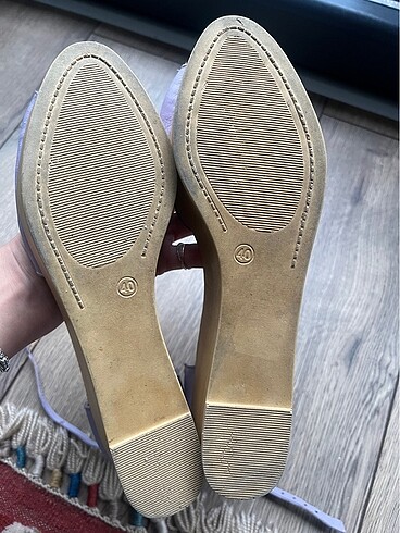 40 Beden mor Renk zara platform sandalet