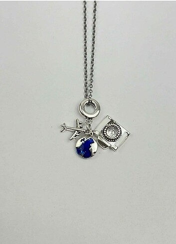 Manifest Charm Çelik Kolye 
