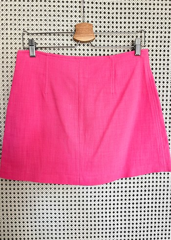 m Beden Zara Pembe Mini Kadın Etek