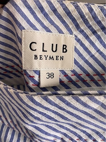 Beymen Club Beymen Club Mavi Beyaz Çizgili Anvelop Etek
