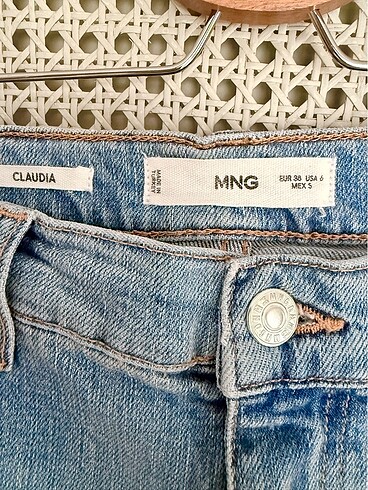 Mango Mango Claudia Mavi Kot Pantolon