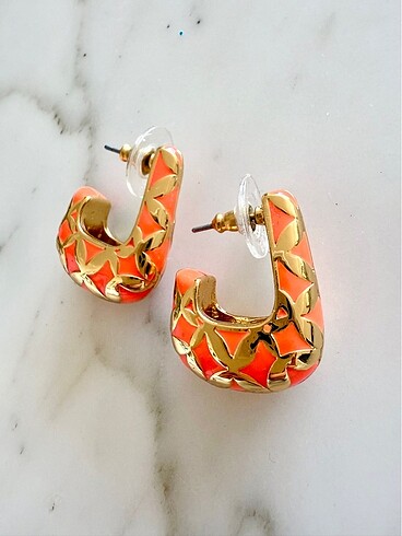 Vakkorama Baublebar Turuncu Küpe