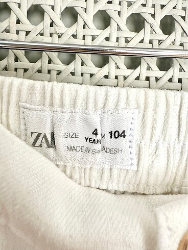 Zara Zara Yeni Etiketli Keten Pantolon