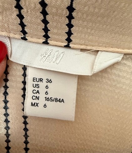 H&M H&M Bej Rengi Dökümlü Gömlek Elbise