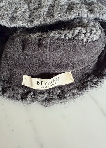 Beymen Collection Gri Örgü Bere Ponponlu - Görsel 3