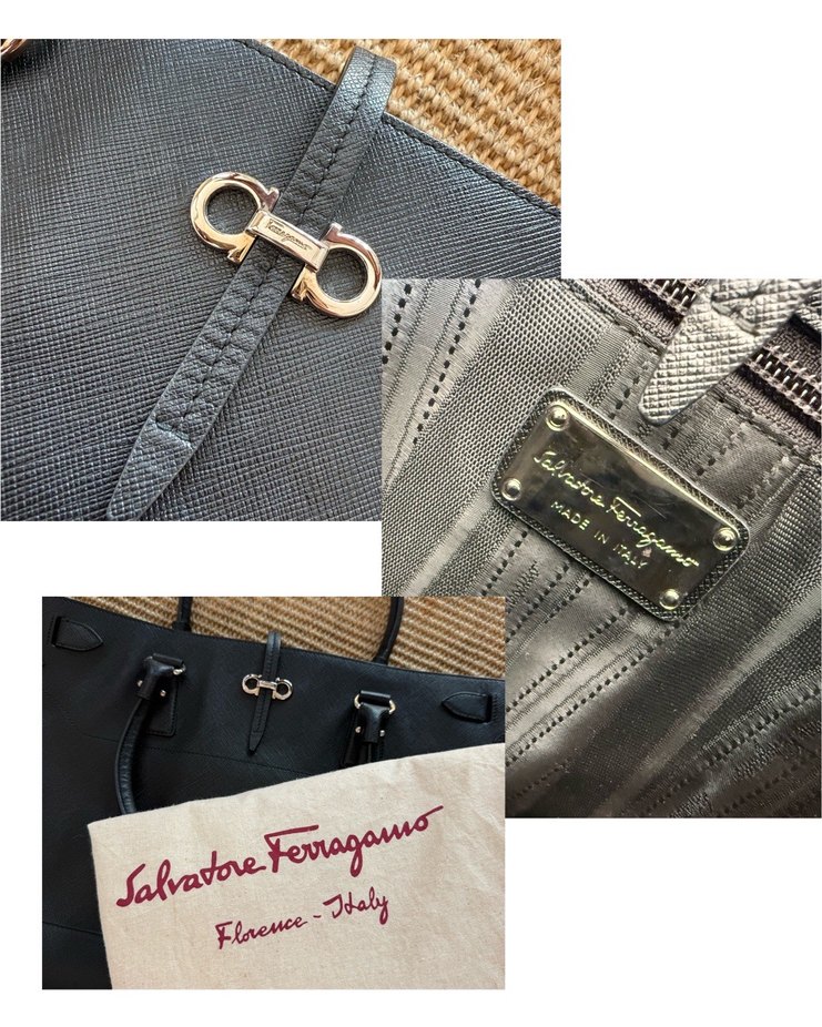 Salvatore Ferragamo Siyah El Çantası — görsel 8/9