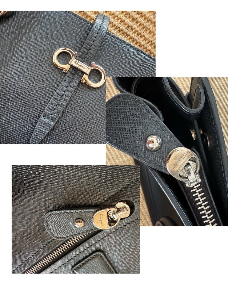 Salvatore Ferragamo Siyah El Çantası — görsel 7/9