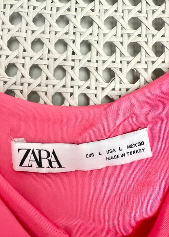 Zara Zara Pembe Uzun Kadın Elbise