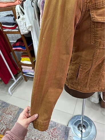 Diğer Hardal rengi kot ceket