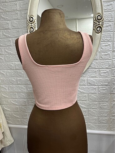 l Beden Primark pudra rengi crop
