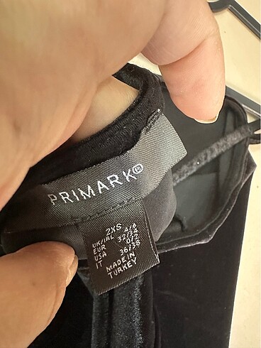 36 Beden Primark kadife crop