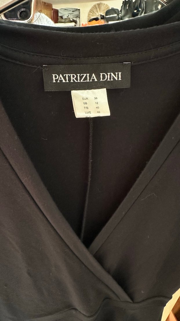 Patrizia Dini Siyah V Yaka Hamile Bluzu - Görsel 2