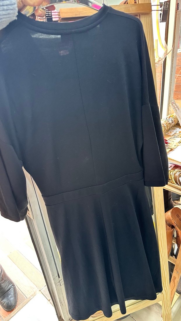 Patrizia Dini Siyah V Yaka Hamile Bluzu - Görsel 4