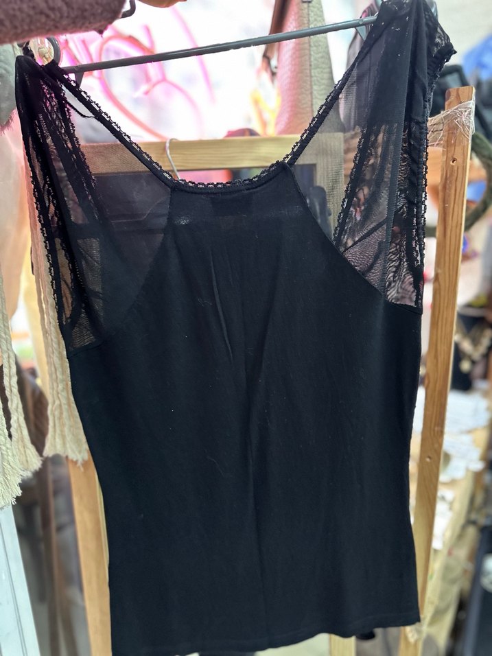 Dantel Detaylı vintage Y2k Siyah Gotik Büstiyer - Görsel 2