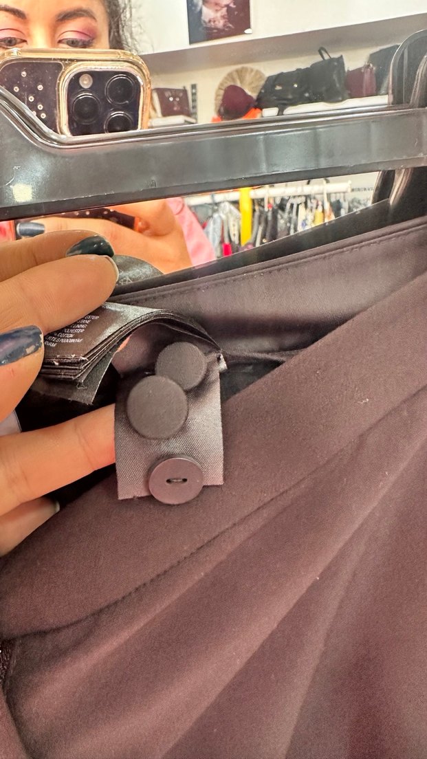 H&M Siyah Düz Kadın Kumaş Pantolon - Görsel 4